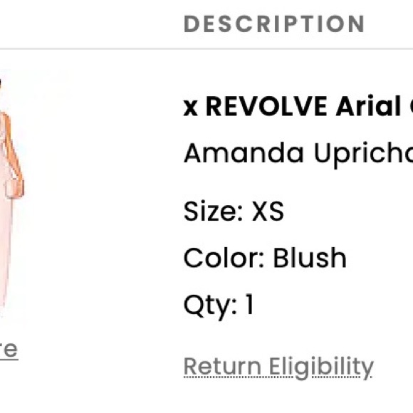 amanda uprichard dress xs worn once - Picture 2 of 3